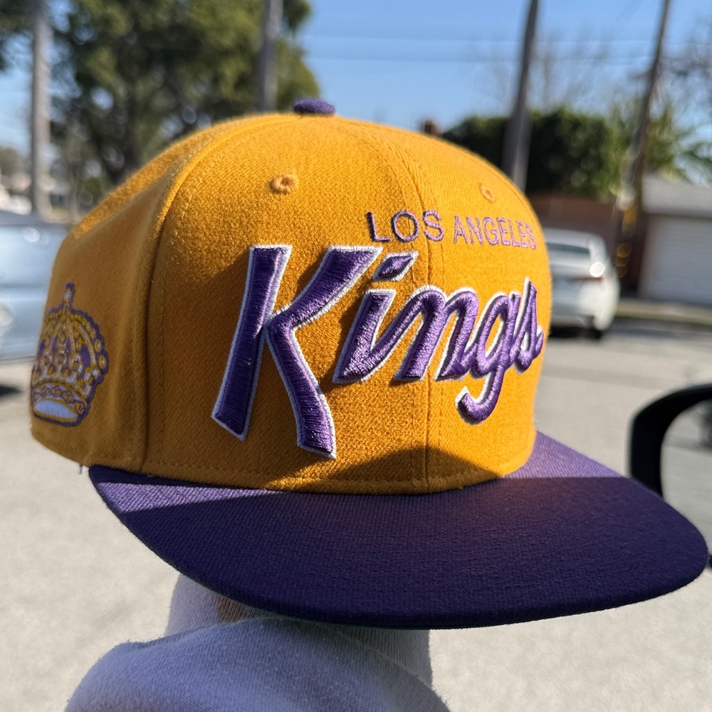 Los Angeles Kings Laker Collab  Yellow and Purple Cap